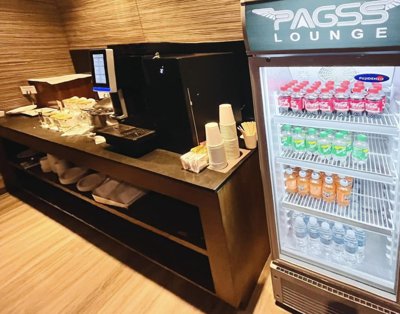 Food and refreshments area of PAGSS Domestic Lounge